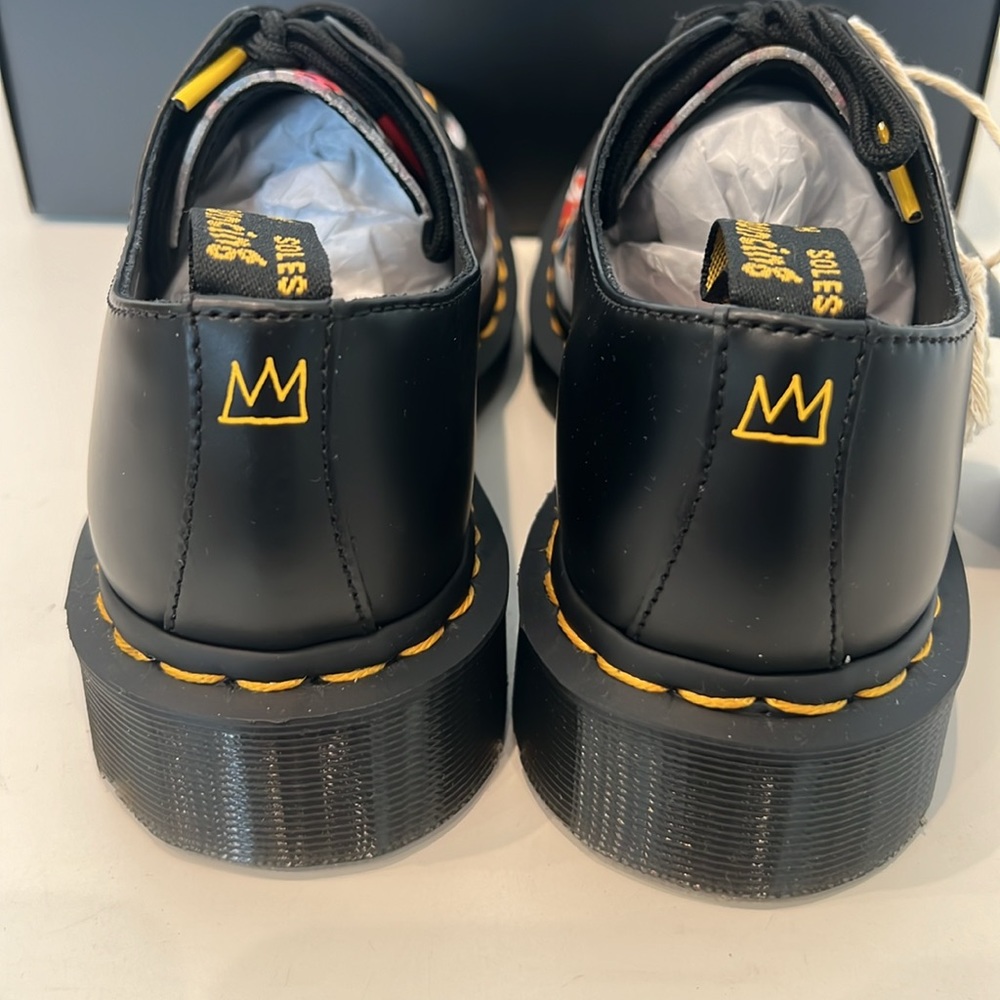 NIB EXTREMELY RARE AUTHENTIC DR MARTENS BASQUIAT 1461 UK3/ US5 - Picture 9 of 10